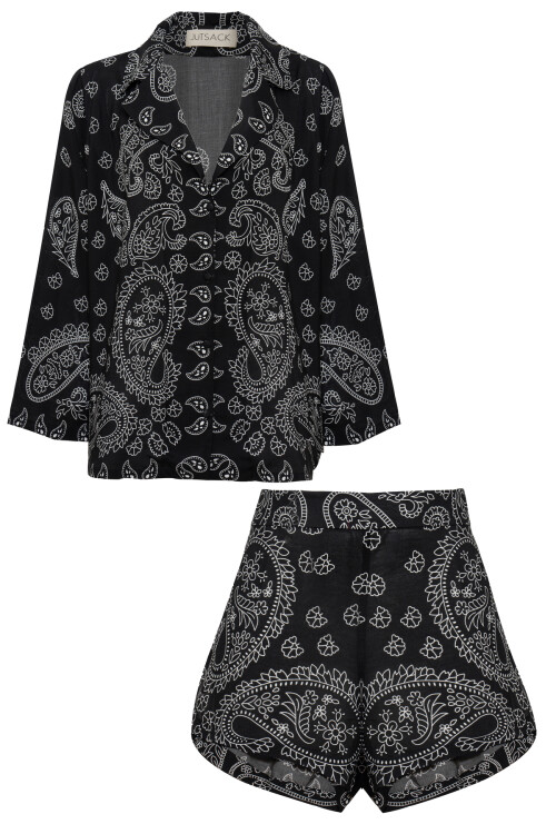 Black Shorts Set