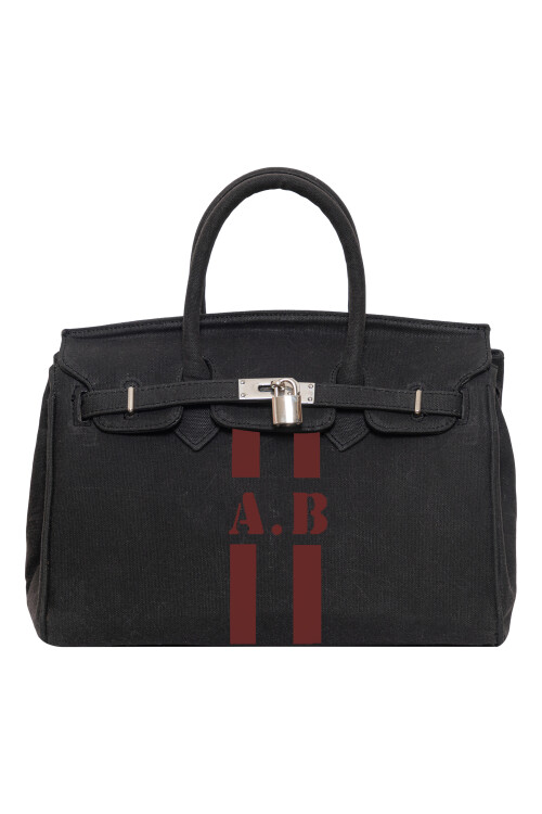 Mini Antrasit Canvas Çanta