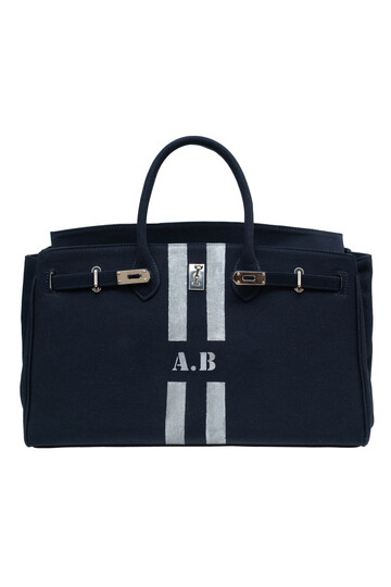 Grande Lacivert Canvas Çanta